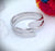 Anillo chapa de rodio.