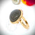 Anillo soldadura labradorita.